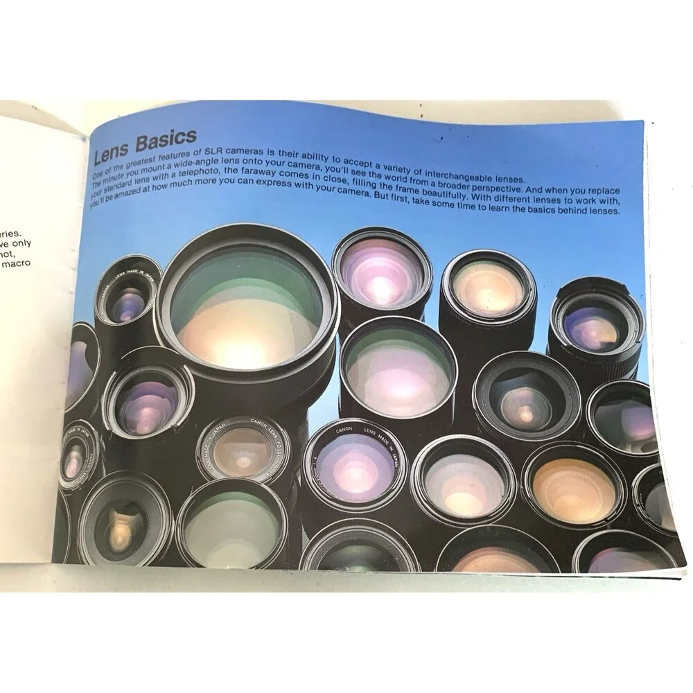 Vintage Canon Lens Wonderland FD Lens Guide Book Booklet list (EN) 7210030